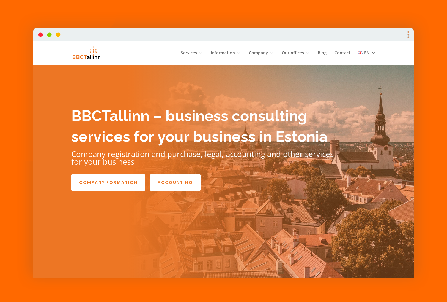Company registration and purchase, legal, accounting and other services for your business - BBCTallinn OÜ